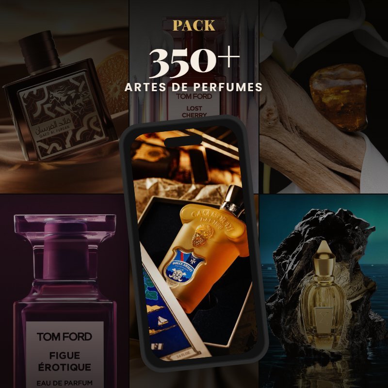Pack +350 Artes de Perfumes Importados e Árabes